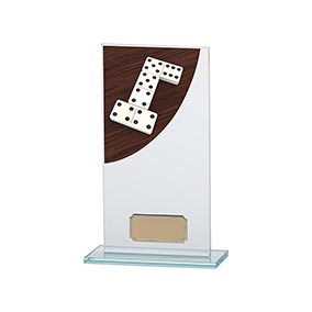 Dominoes Colour-Curve Jade Crystal Award 180mm