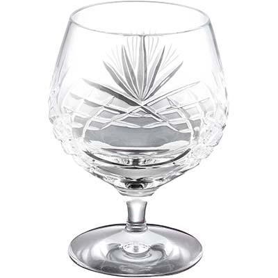 SBCA 5in Hand Cut Crystal Brandy Glass