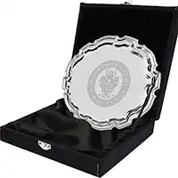 12in Leatherette Black Salver Case