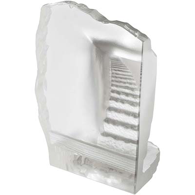 6.5in x 3.5in  Signature Clear Crystal Award