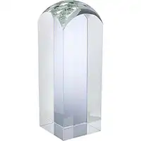 8in Clear Optical Crystal Award
