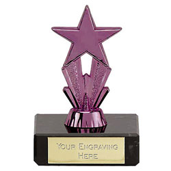 Micro Star Purple Trophy 8cm