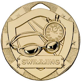Gold Shield Goggles Swimming Medal 50mm