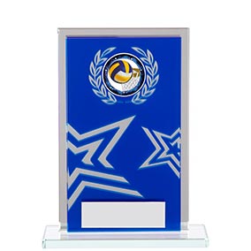 Rectangular Blue Silver Star 130mm