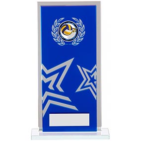 Rectangular Blue Silver Star 170mm