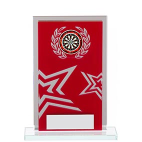 Rectangular Red Silver Star 130mm