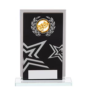 Rectangular Black Silver Star 130mm