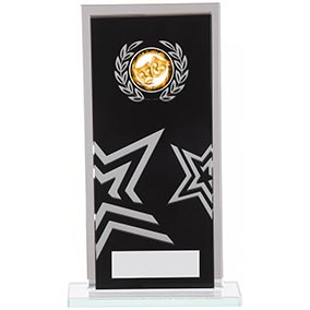 Rectangular Black Silver Star 170mm