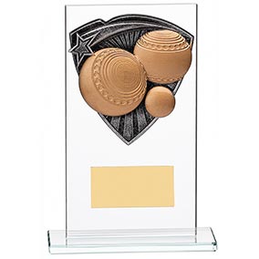 150mm Glass Lawn Bowls Award
