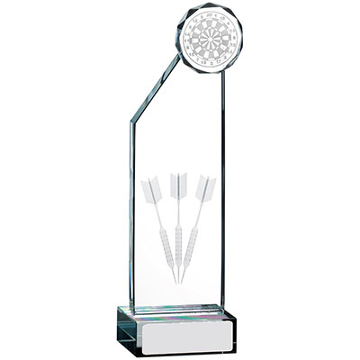 200mm Darts Edge Glass Award