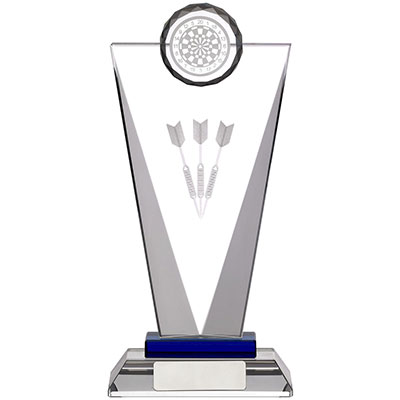 205mm 3D Darts Glass Award