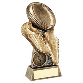 165mm Rugby Boot Ball Trophy 