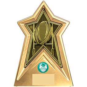 200mm Starforce Gold  Rugby Trophy