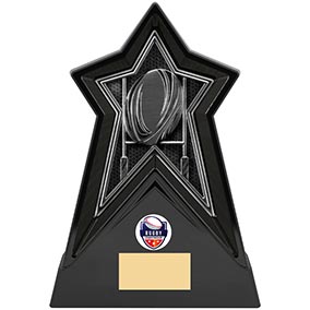 220mm Starforce Black Rugby Trophy