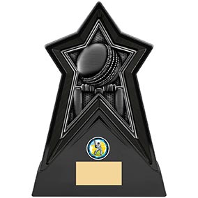 220mm Starforce Black Cricket Trophy