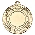 50mm Gold Wreath Star Medal