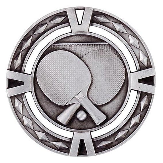 V-Tech Series Medal - Table Tennis Silver 60mm