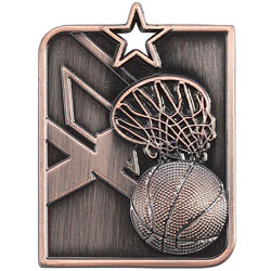 Centurion Star Series Basketball Medal Bronze 53x40mm