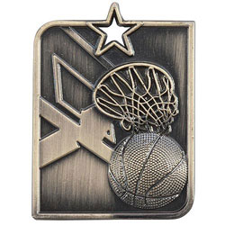 Centurion Star Series Basketball Medal Gold 53x40mm