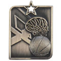 Centurion Star Series Basketball Medal Gold 53x40mm