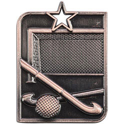 Centurion Star Series Hockey Medal Bronze 53x40mm