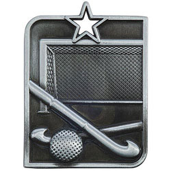 Centurion Star Series Hockey Medal Silver 53x40mm