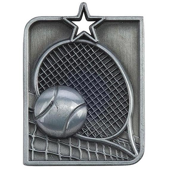 Centurion Star Series Tennis Medal Silver 53x40mm