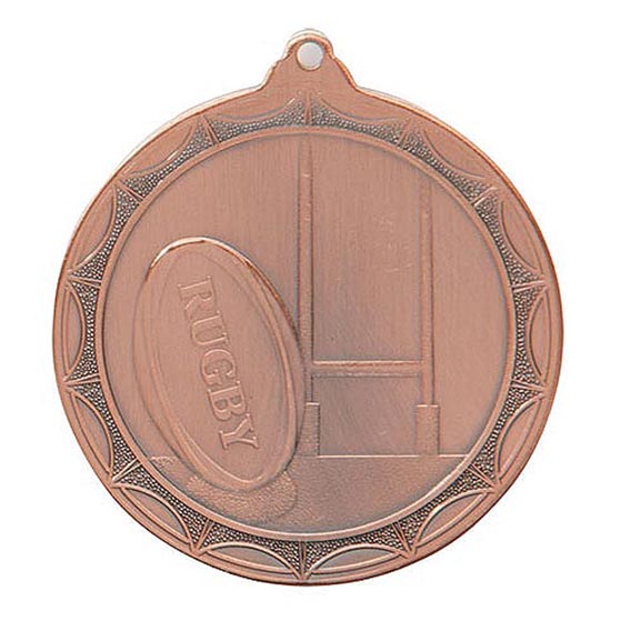 Cascade Rugby Medal Bronze 50mm