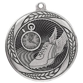 Silver Typhoon Running Medal 55mm