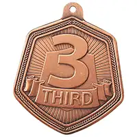 Bronze 3rd Place Medal 65mm