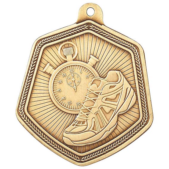 Falcon Gold Running Medal 65mm