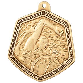 Falcon Swimming Medal Gold 65mm