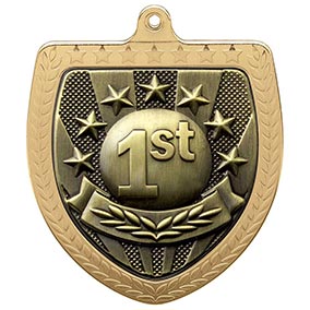 Gold Cobra Shield 1st Place Medal 70mm