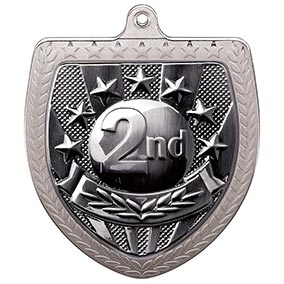 Silver Cobra Shield 2nd Place Medal 70mm
