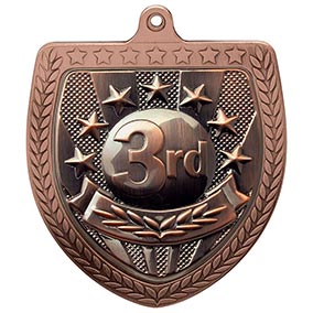 Bronze Cobra Shield 3rd Place Medal 70mm