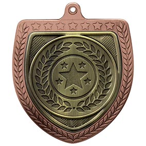 Bronze Cobra Shield Multisport Medal 70mm