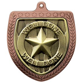 Bronze Cobra Shield Well Done Medal 70mm