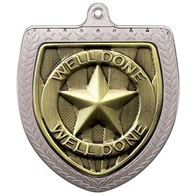 Silver Cobra Shield Well Done Medal 70mm