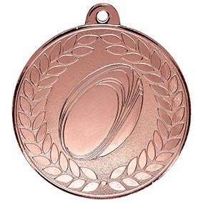 Aviator Bronze Rugby Medal 50mm