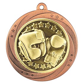Bronze Superstar Boxing Medal 60mm