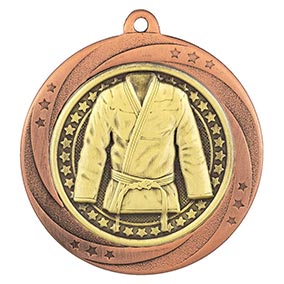 Bronze Superstar Judo Martial Arts Medal 60mm