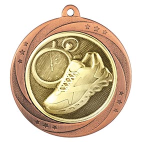 Bronze Superstar Running Medal 60mm