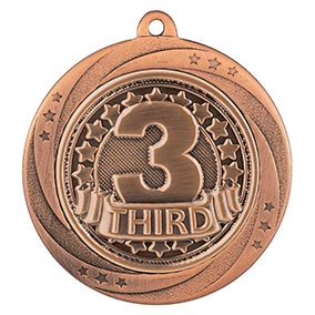 Bronze Superstar 3rd Place Medal 60mm
