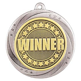 Silver Superstar Winner Medal 60mm