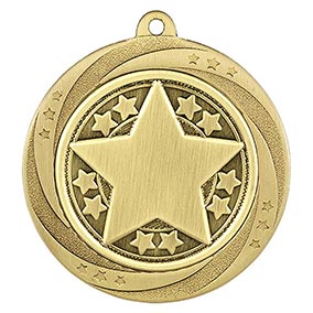 Gold Superstar Achievement Medal 60mm