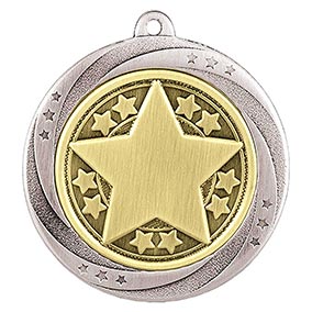 Silver Superstar Achievement Medal 60mm