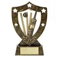 Shield Star Cricket Award 6in