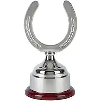 7.5in Nickel Plated Horse Shoe Cup