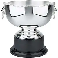 10.25in  Wavy Gadroon Edge Silver Plated Bowl