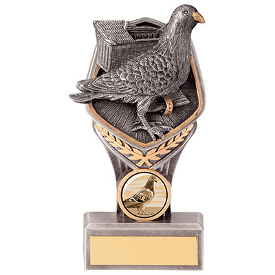 150mm Pigeon Trophy Silver Gold